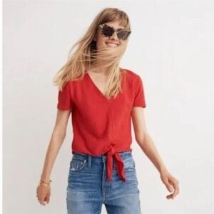 J.Crew tied front T